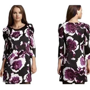 Anthro Leifsdottir 100% silk mini floral dress size 0
